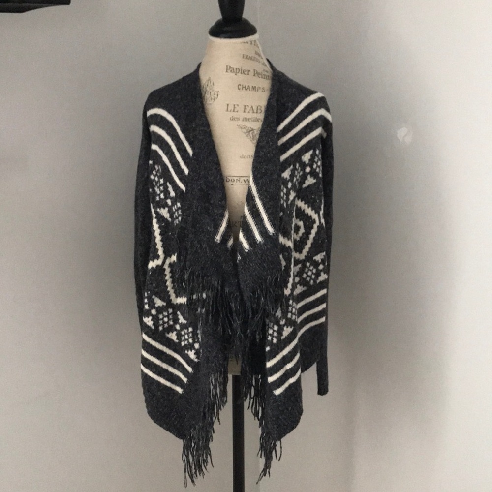 Grey and white Cardigan